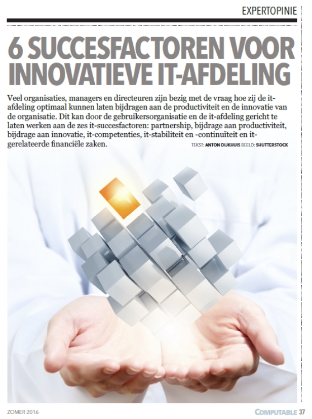 Artikel Computable - de zes succesfactoren voor digitale transformatie